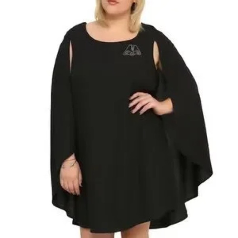 Her Universe Disney Star Wars Darth Vader Black Cape Mini Dress - Picture 3 of 5